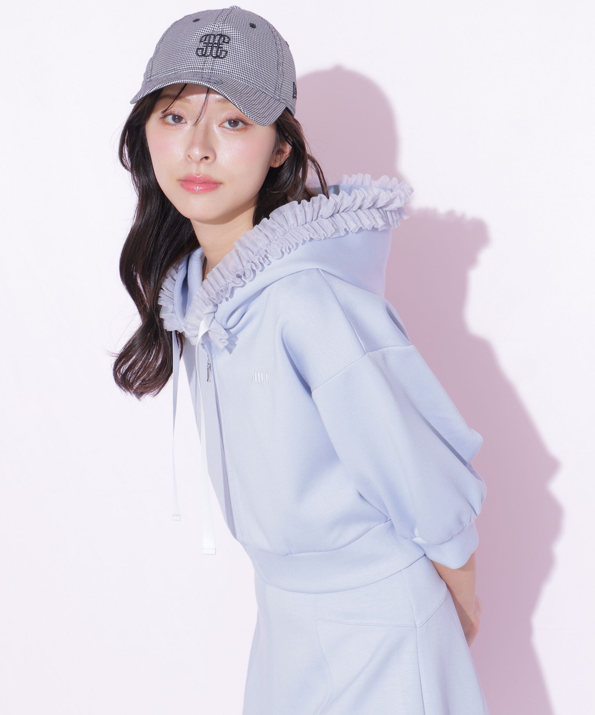  「チュールフリルダイバーパーカー」|Tシャツ・カットソー|