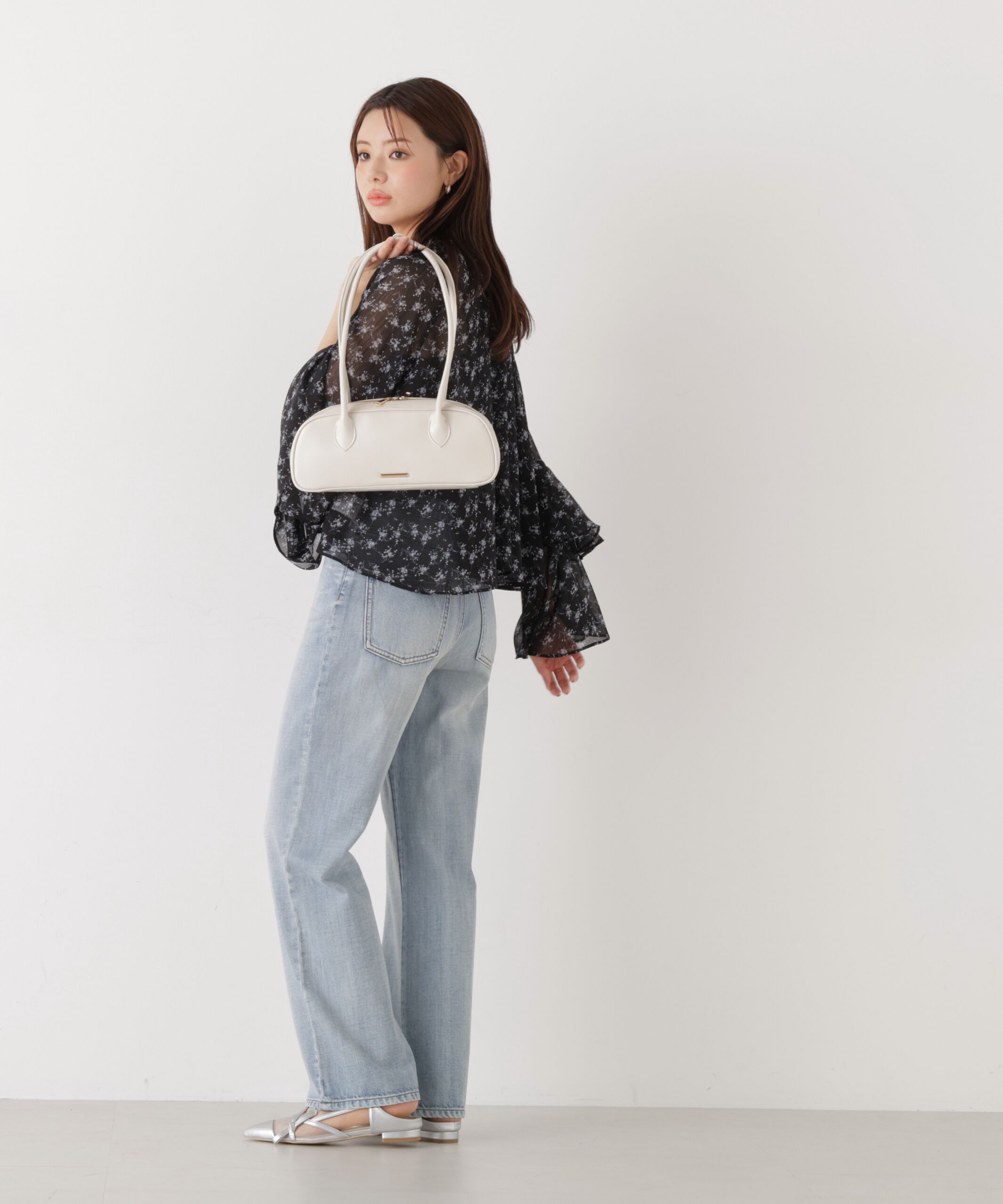 PROPORTION BODY DRESSING「〈a/mie〉ジョーゼットボリュームブラウス　26SS」|シャツ・ブラウス|