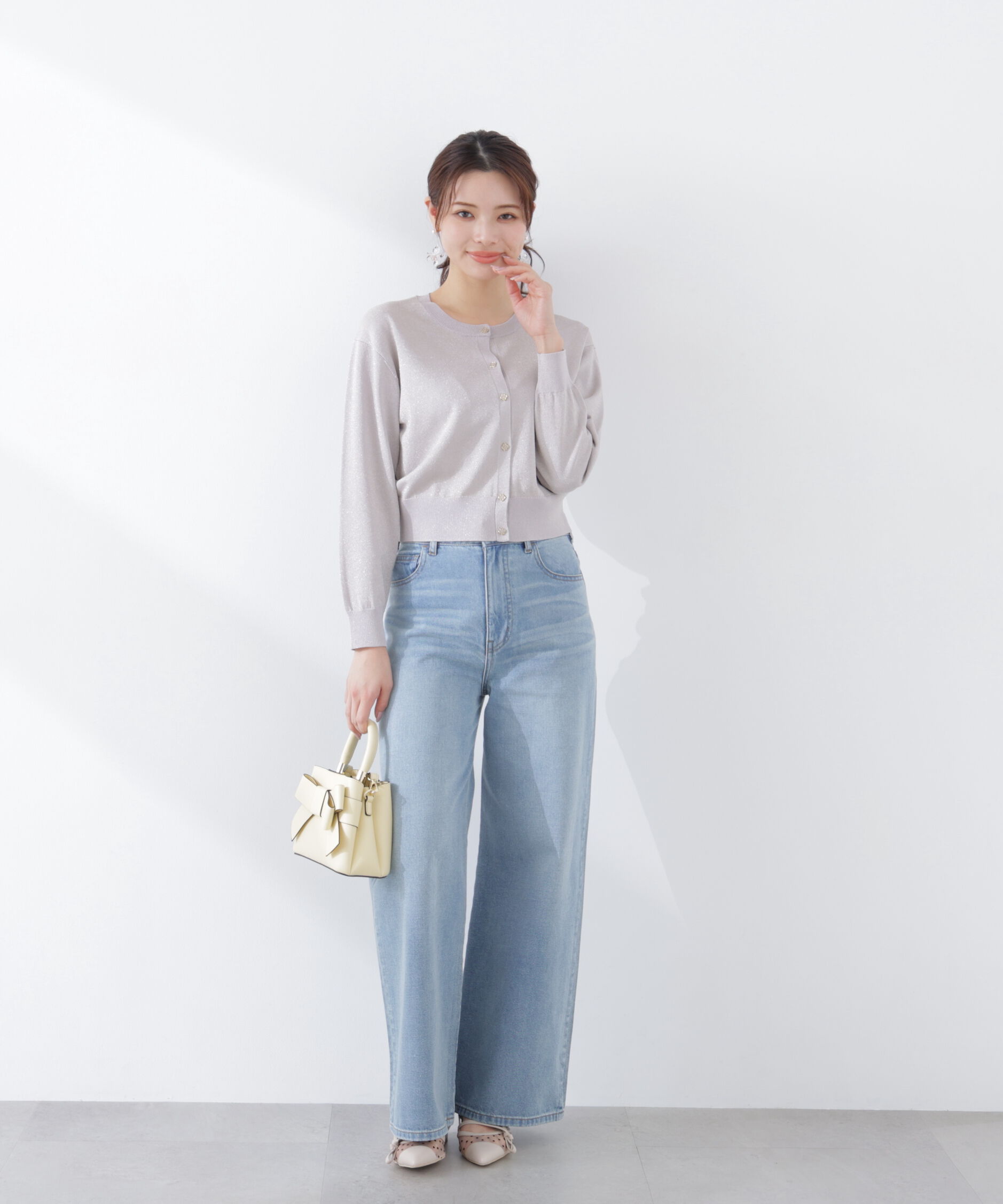 PROPORTION BODY DRESSING「＜ウォッシャブル/UV＞ベーシックカーディガン　26SS」|カーディガン|