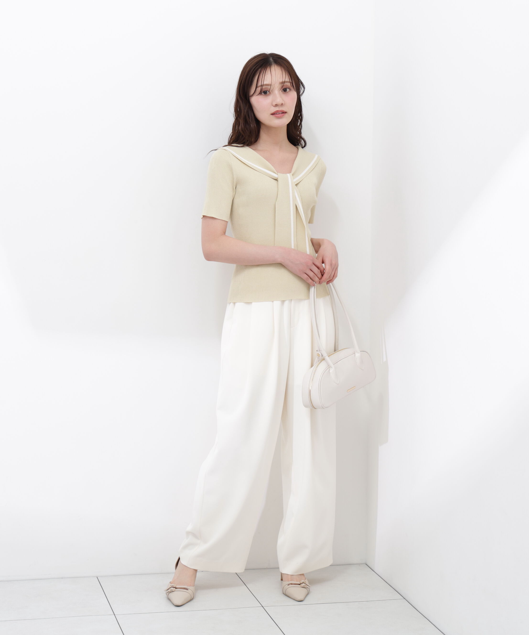PROPORTION BODY DRESSING「セーラーカラーニットトップス」|ニット・セーター|