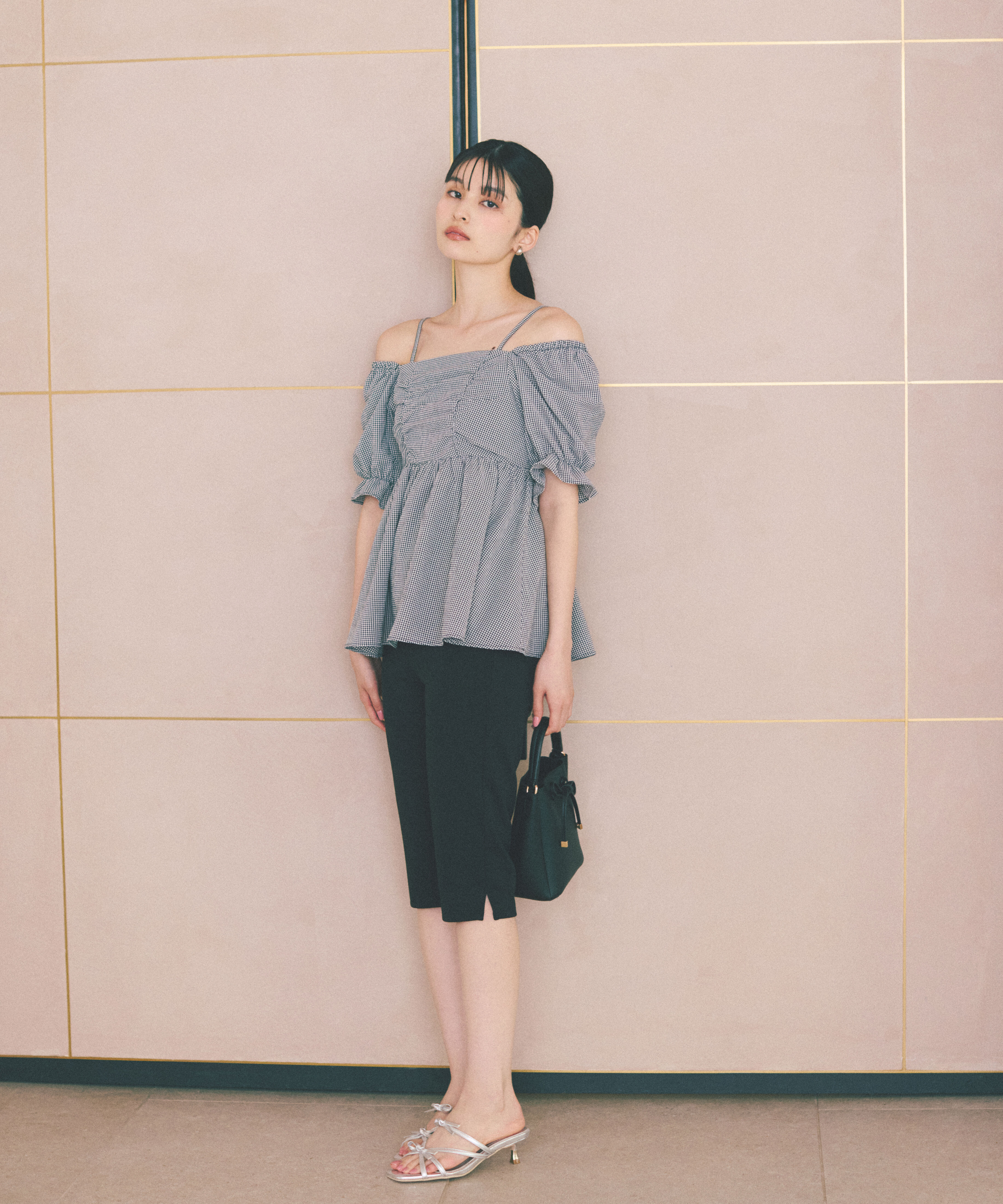 PROPORTION BODY DRESSING「〈a/mie〉ギンガム2wayブラウス」|シャツ・ブラウス|