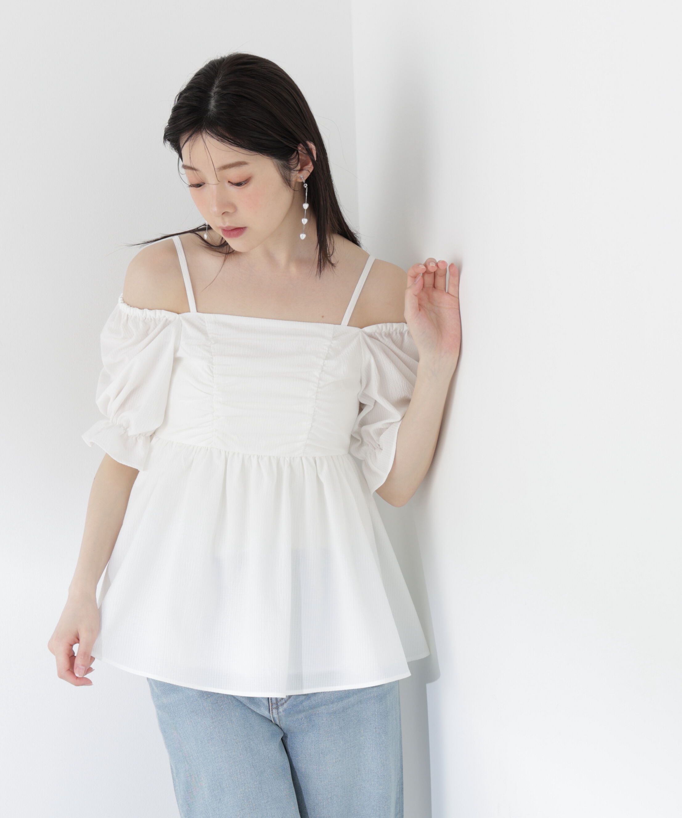 PROPORTION BODY DRESSING「〈a/mie〉ギンガム2wayブラウス」|シャツ・ブラウス|