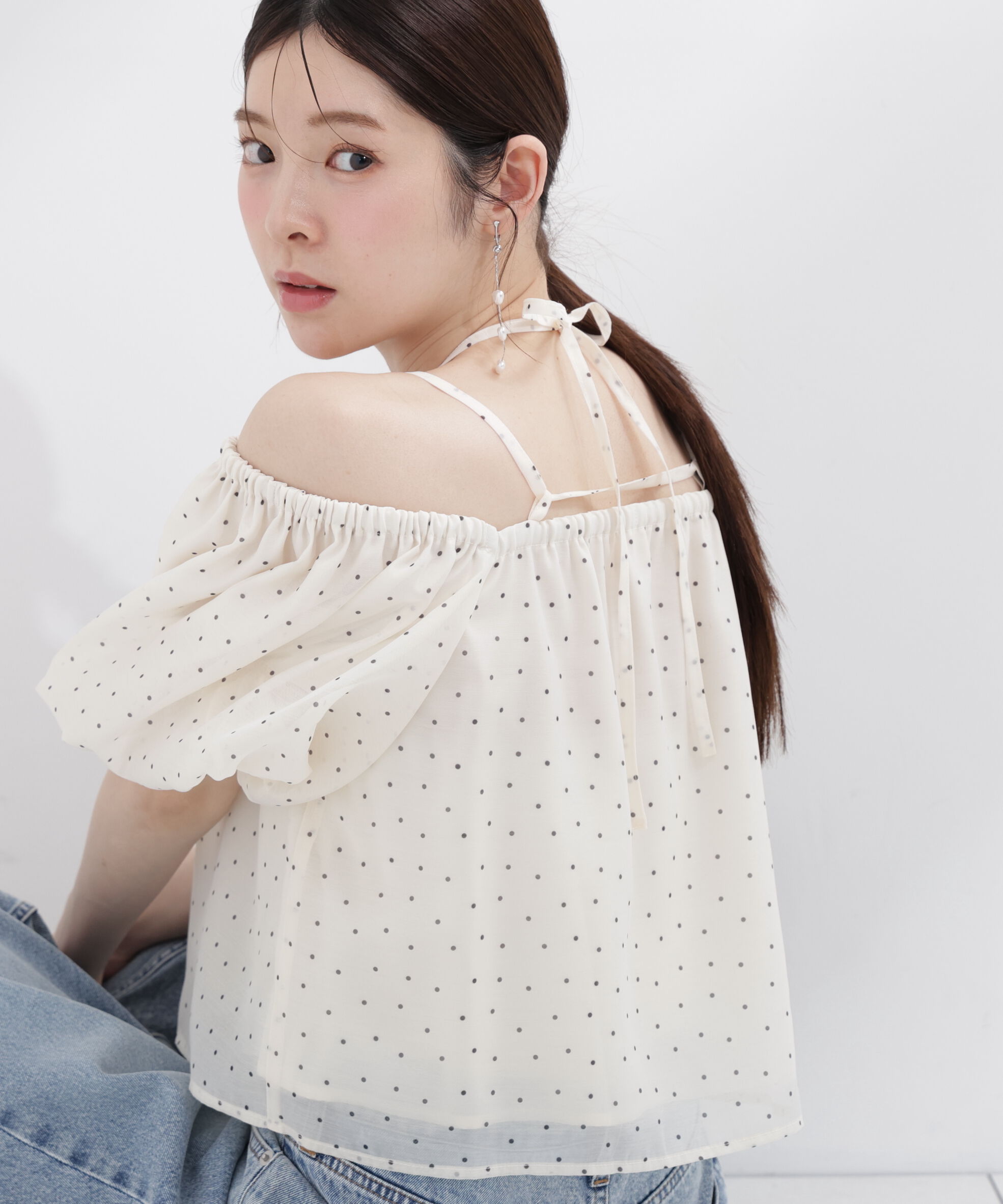PROPORTION BODY DRESSING「シアーバルーンブラウス」|シャツ・ブラウス|