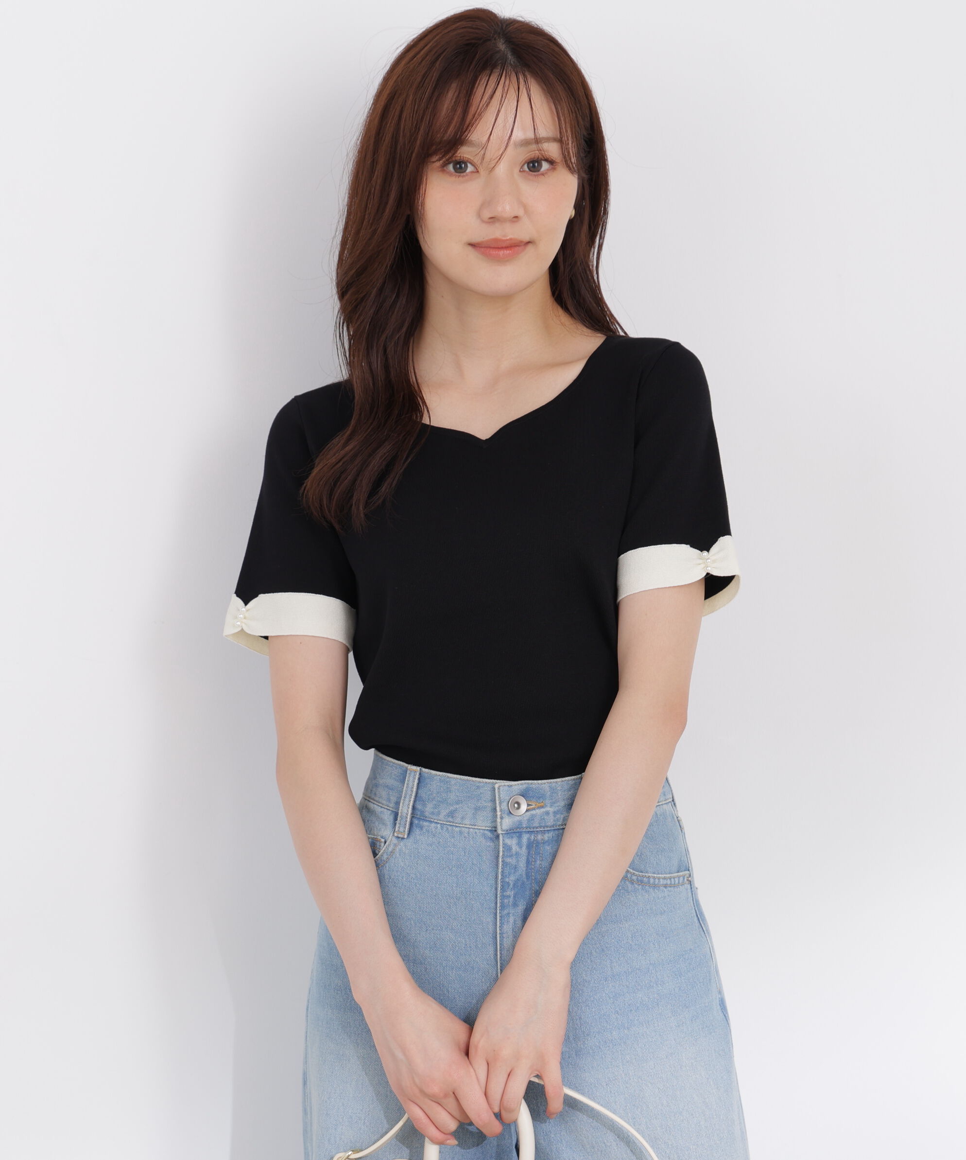 PROPORTION BODY DRESSING「袖リボン総針ニットトップス」|ニット・セーター|