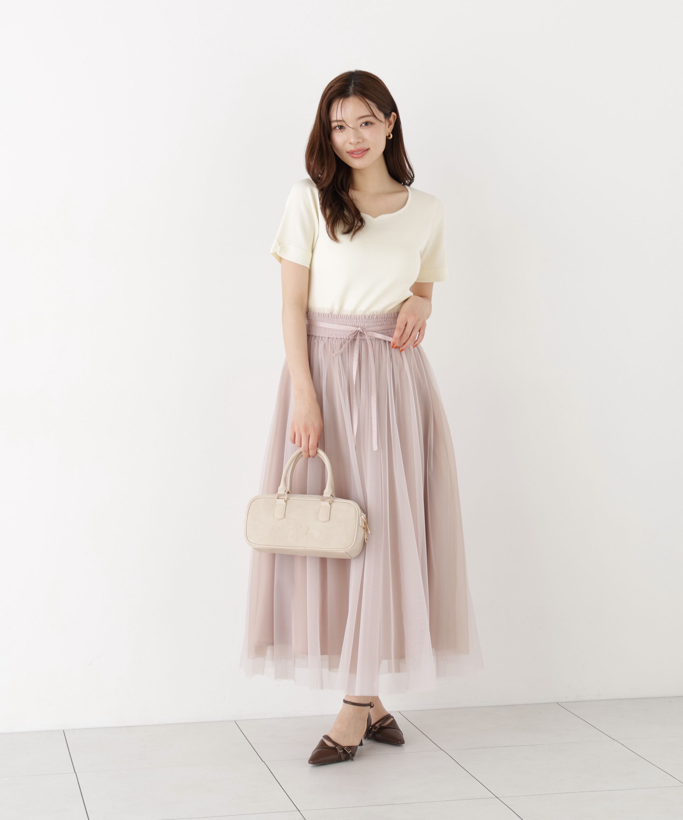 PROPORTION BODY DRESSING「袖リボン総針ニットトップス」|ニット・セーター|