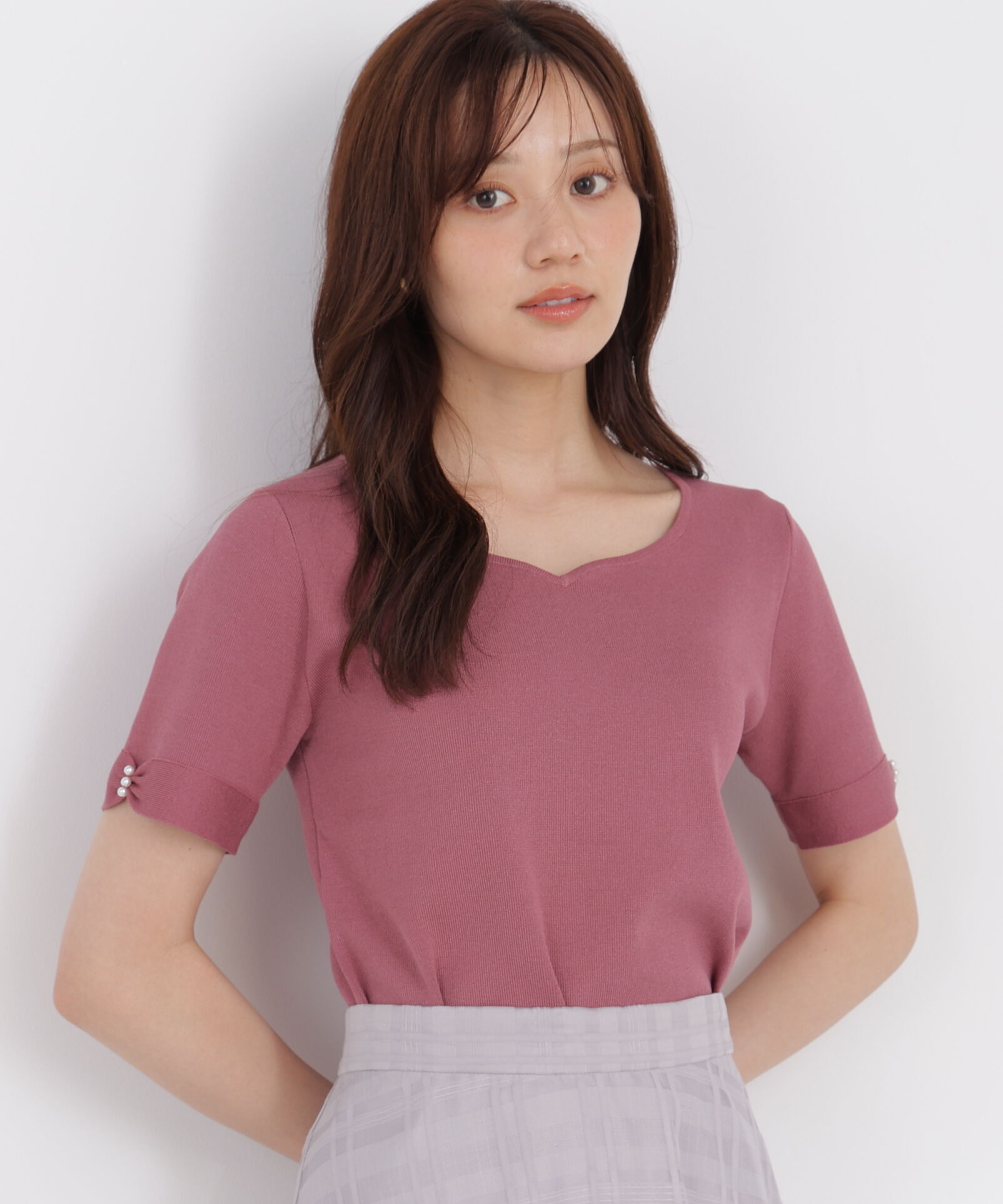 PROPORTION BODY DRESSING「袖リボン総針ニットトップス」|ニット・セーター|