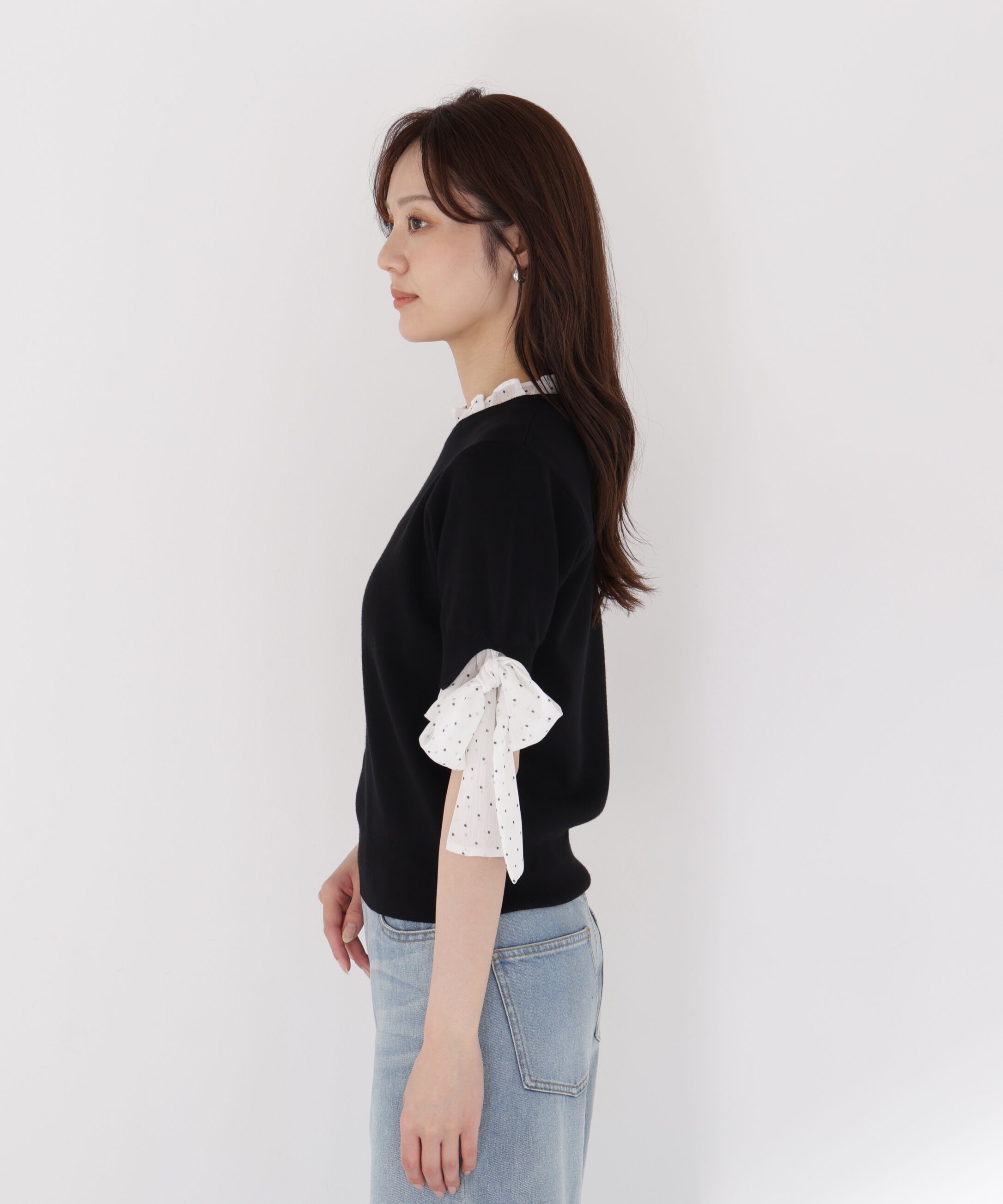 PROPORTION BODY DRESSING「リボンドッキングニット」|ニット・セーター|