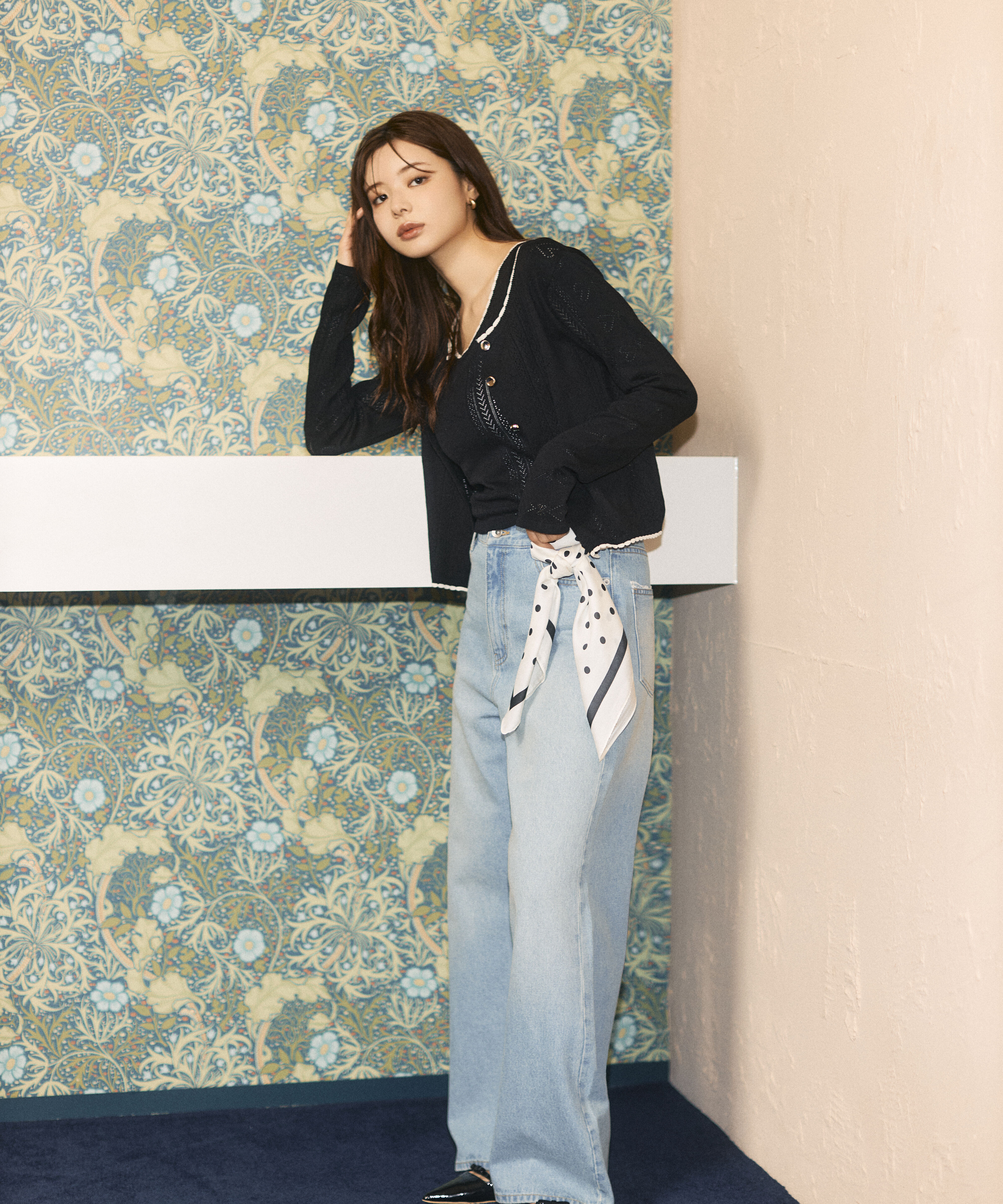 PROPORTION BODY DRESSING「＜a/mie＞レースハイウエストワイドデニムパンツ」|その他|