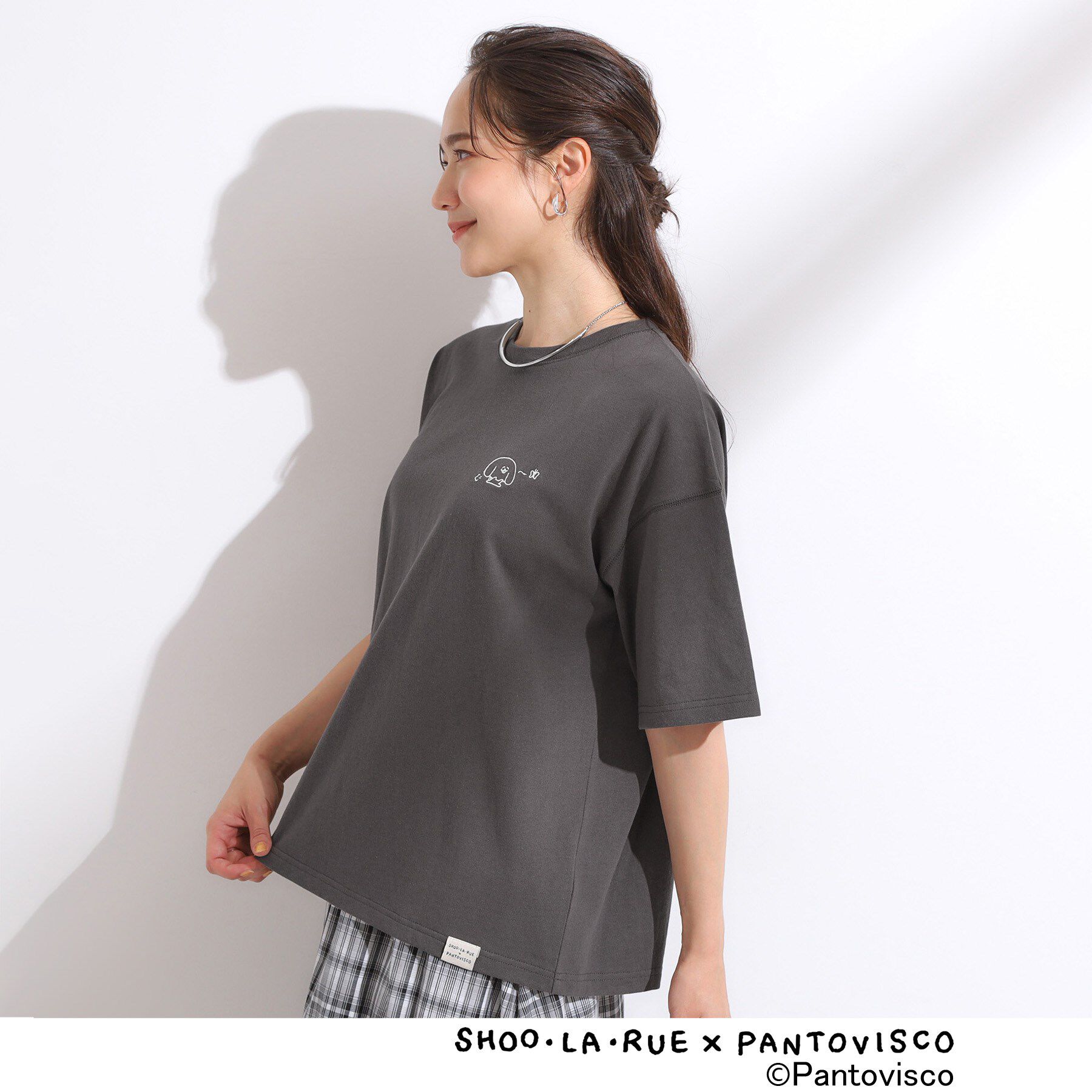 SHOO･LA･RUE「【パントビスコ／ぺろち】プリントTシャツ」|Tシャツ・カットソー|