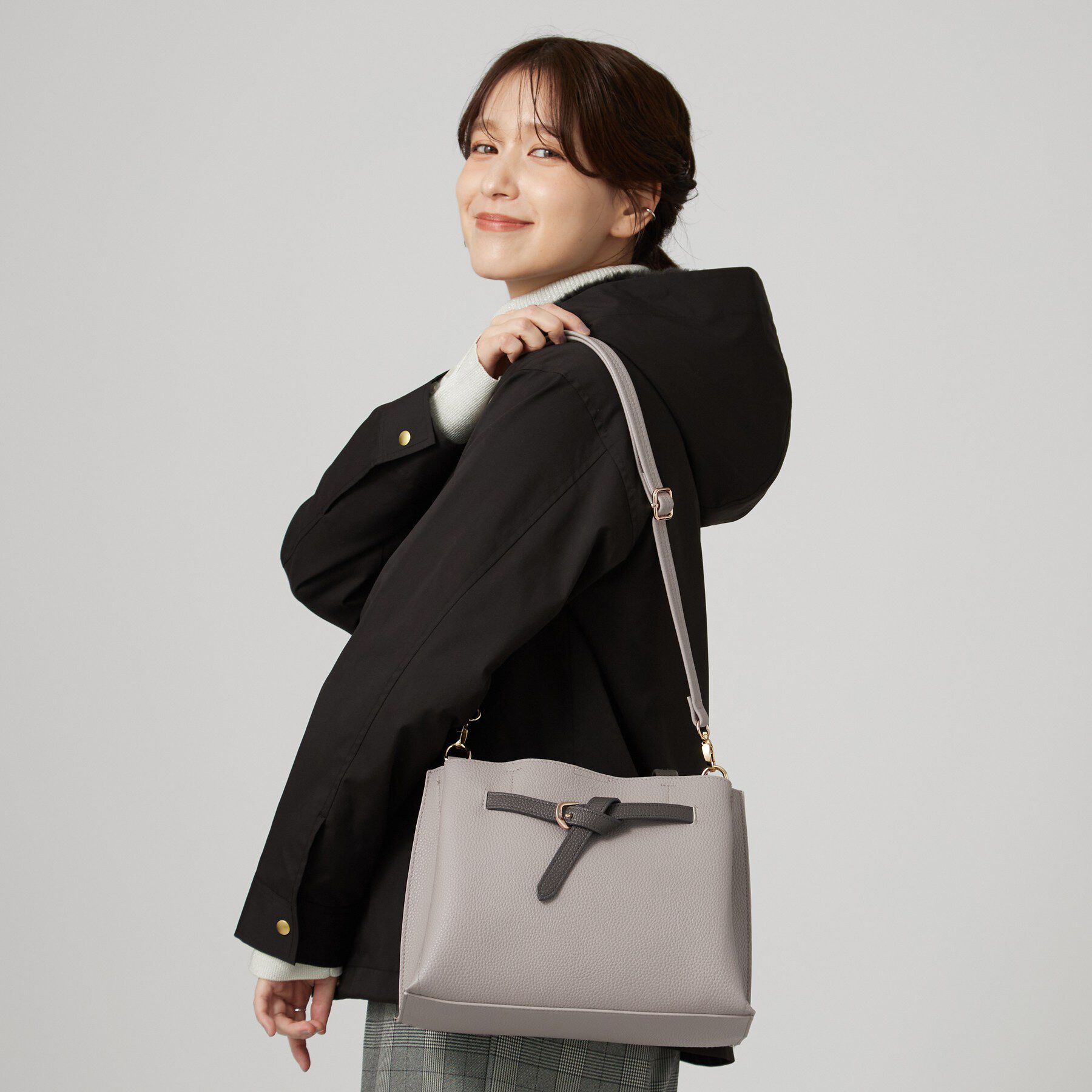 SHOO･LA･RUE「【軽量／2WAY】ふわっと軽いベルトトートバッグ」|トートバッグ|