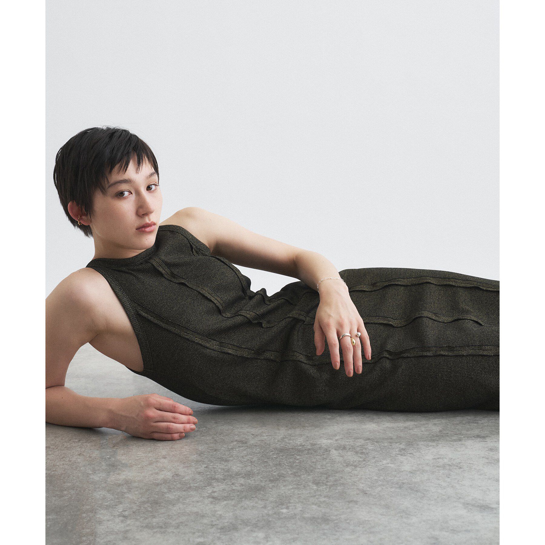 CODE A「【Cup-in】Jersey dress」|ワンピース|
