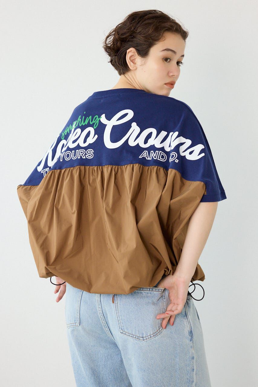 RODEO CROWNS「切替ロゴビッグトップス」|Tシャツ・カットソー|