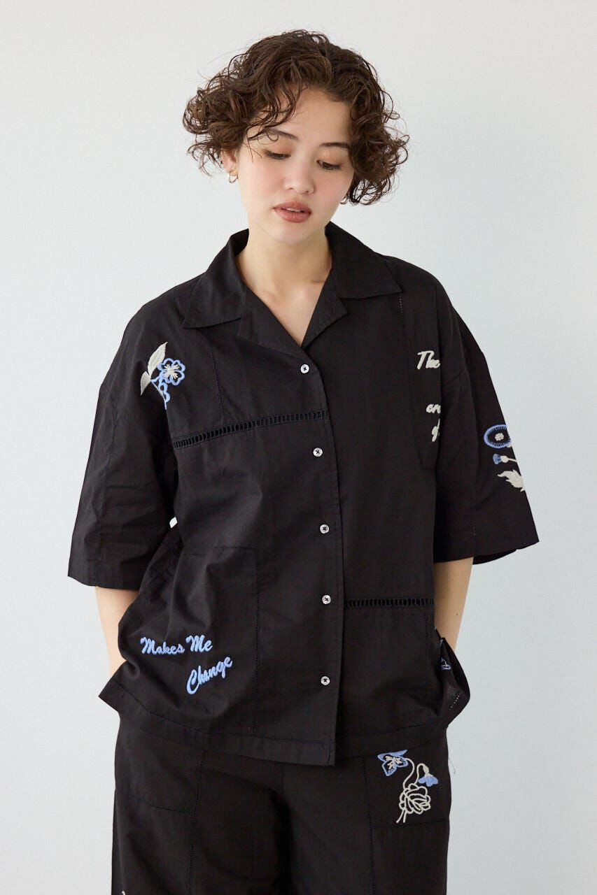 RODEO CROWNS「INDIA EMBROIDERY シャツ」|シャツ・ブラウス|BLK