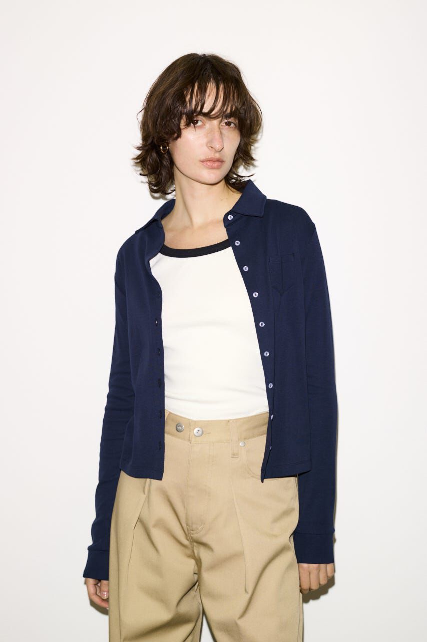 SLY「COTTON FLYSE PK シャツ」|シャツ・ブラウス|NVY