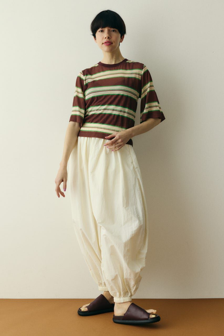 HeRIN.CYE「Border half tops」|Tシャツ・カットソー|