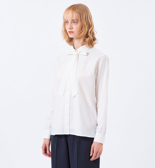 MACKINTOSH PHILOSOPHY「【予約販売】【TROTTER（トロッター）シリーズ】リボンタイシャツ」|シャツ・ブラウス|