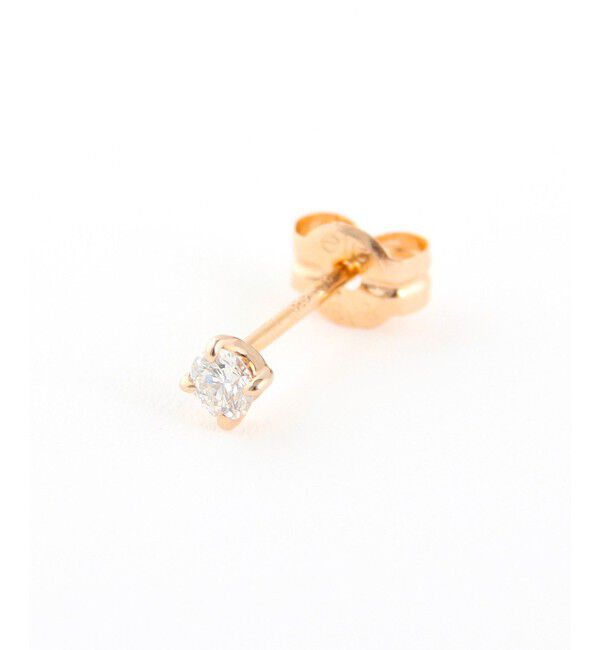 ete「K18 ダイヤモンド 0.1ct ピアス「ブライト」」|ピアス|