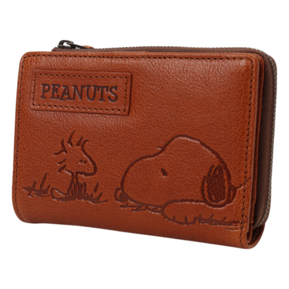 BACKYARD FAMILY「スヌーピー 財布 二つ折り 通販 SNOOPY 73055 レザー 本革 牛革 二つ折り財布」|財布|ブラウン1