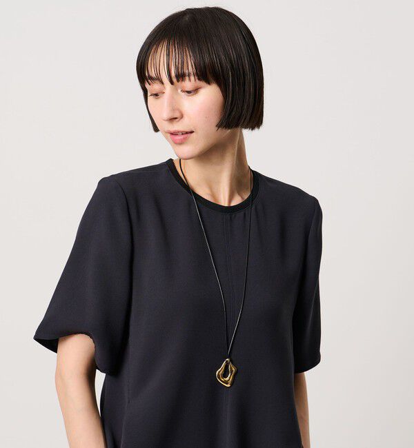UNITED ARROWS「メルティング スクエア コード ネックレス」|ネックレス|