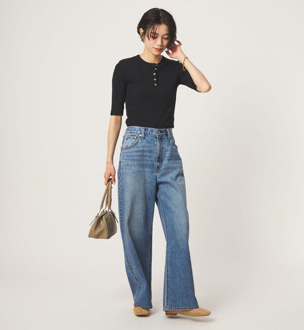 UNITED ARROWS green label relaxing「＜Robert P. Miller＞ヘンリーネック 5分袖 プルオーバー カットソー」|Tシャツ・カットソー|