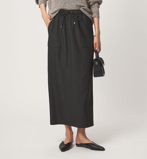UNITED ARROWS green label relaxing「［size SHORTあり］ツイードライク スカート マシンウォッシャブル 帯電防止」|タイト|