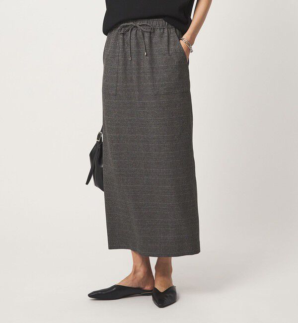 UNITED ARROWS green label relaxing「［size SHORTあり］ツイードライク スカート マシンウォッシャブル 帯電防止」|タイト|