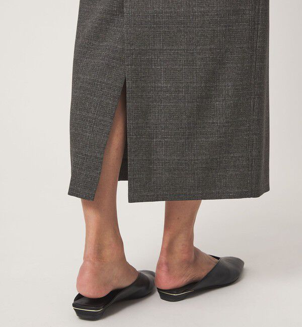 UNITED ARROWS green label relaxing「［size SHORTあり］ツイードライク スカート マシンウォッシャブル 帯電防止」|タイト|