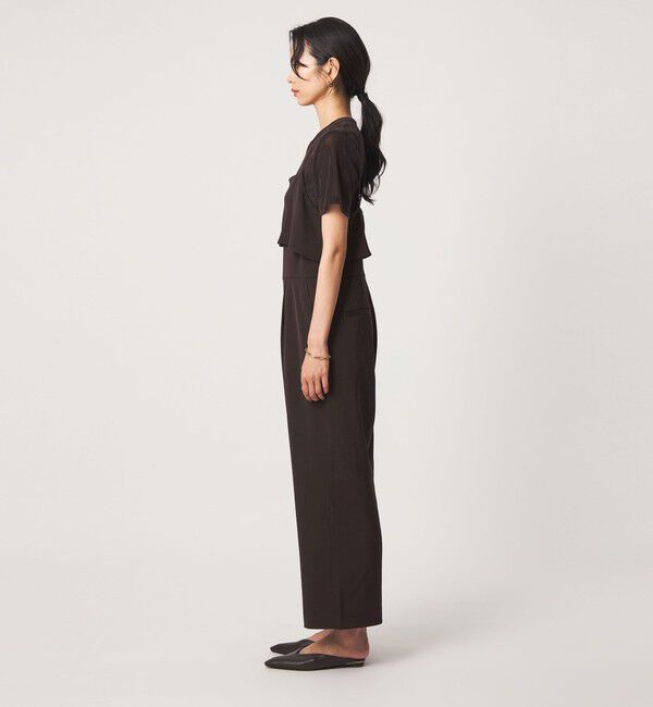 UNITED ARROWS green label relaxing「［size SHORT/TALLあり］レイヤード オールインワン ストレッチ」|オールインワン|