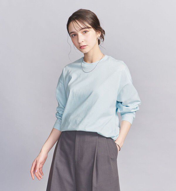 BEAUTY&YOUTH UNITED ARROWS「【WEB限定】フィッシュ ロングスリーブ Tシャツ」|Tシャツ・カットソー|LT.BLUE