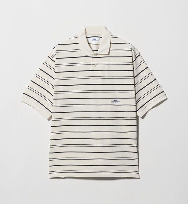 NICE WEATHER「＜NICE WEATHER＞ボーダー ショートスリーブ ポロシャツ」|ポロシャツ|