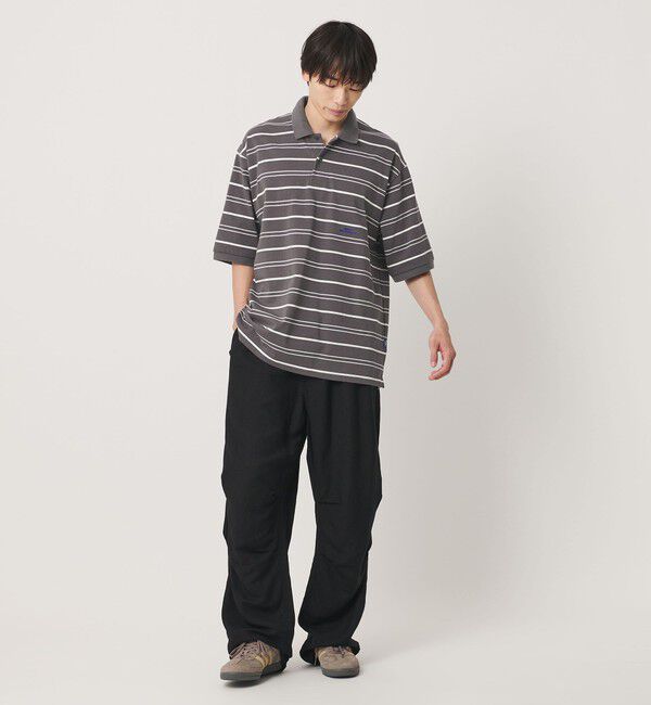 NICE WEATHER「＜NICE WEATHER＞ボーダー ショートスリーブ ポロシャツ」|ポロシャツ|