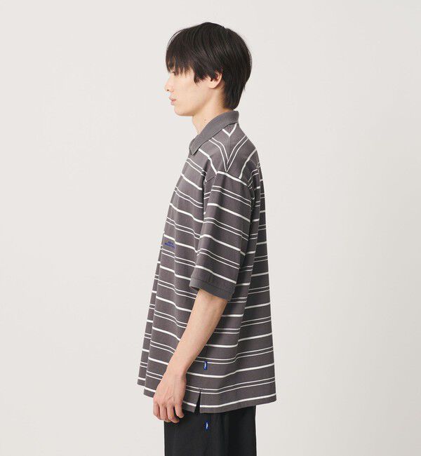 NICE WEATHER「＜NICE WEATHER＞ボーダー ショートスリーブ ポロシャツ」|ポロシャツ|