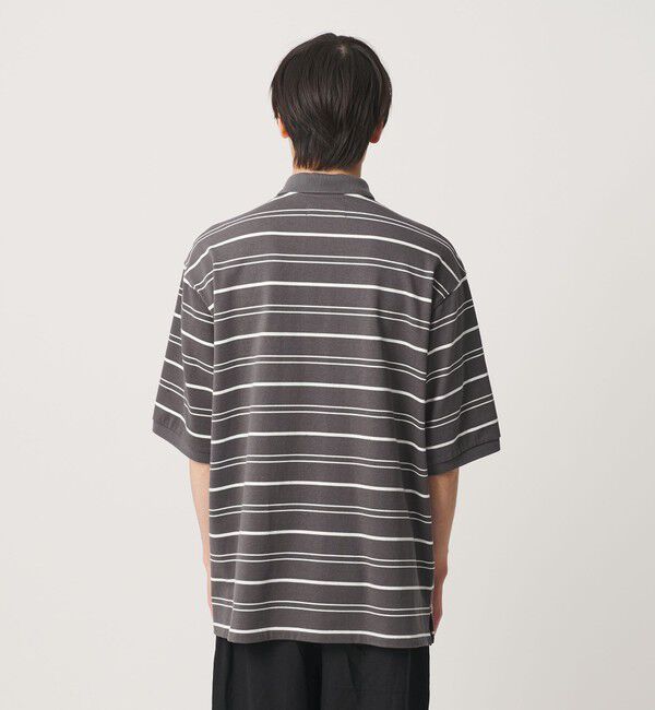 NICE WEATHER「＜NICE WEATHER＞ボーダー ショートスリーブ ポロシャツ」|ポロシャツ|