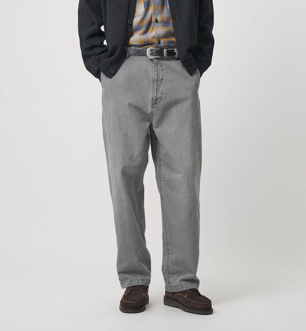 BEAUTY&YOUTH UNITED ARROWS「グレー デニム スラックス NO.9」|チノ|