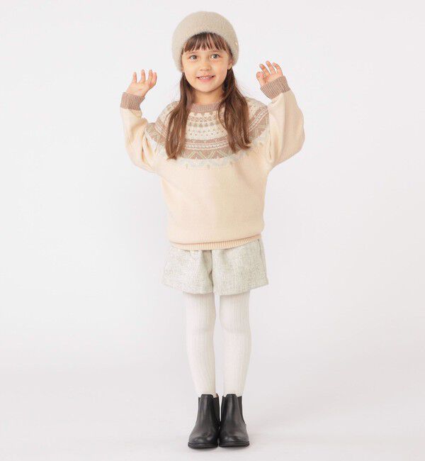 SHIPS KIDS「SHIPS KIDS:100～130cm /〈洗濯機可能〉フェアアイル ニット」|ニット・セーター|