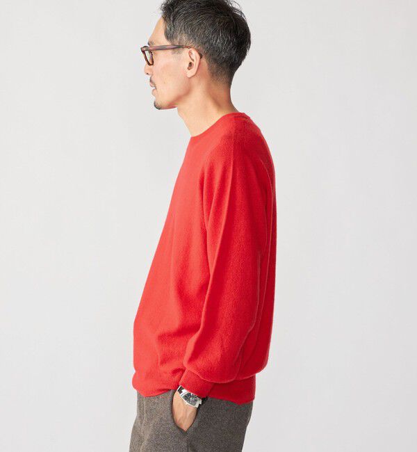 SHIPS「SHIPS: 〈手洗い可能〉12ゲージ ホールガーメント カシミヤ クルーネック」|ニット・セーター|