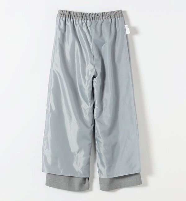 quaranciel「《予約》quaranciel:〈洗濯機可能〉ウールライク Vネック スキッパー シャツ & ワイド パンツ セットアップ」|ワンピース|