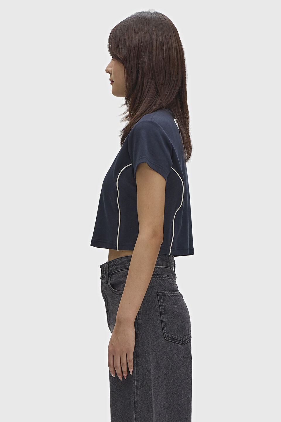 FRED PERRY 「Piped Seams Mock Neck T-Shirt／パイピングシームモックネックTシャツ」|Tシャツ・カットソー|