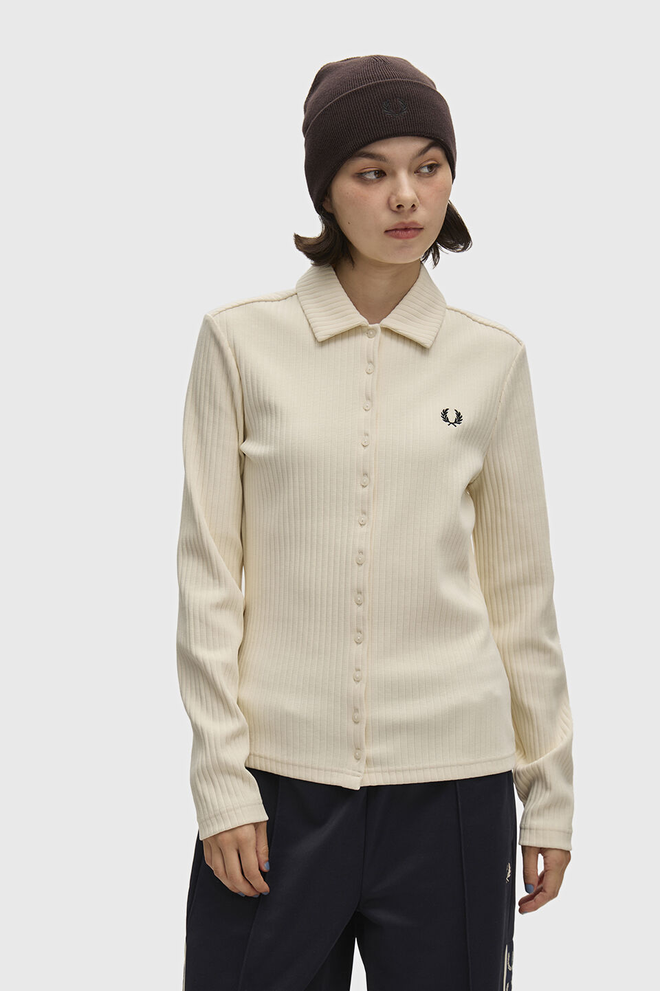 FRED PERRY 「FRED PERRY／Wide Rib Button-Through Polo Shirt／ワイドリブボタンスルーポロシャツ」|ポロシャツ|