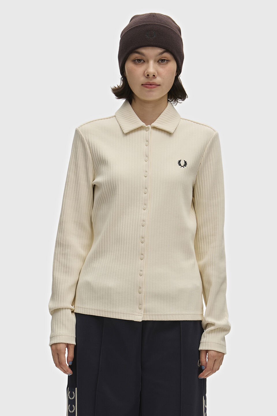 FRED PERRY 「FRED PERRY／Wide Rib Button-Through Polo Shirt／ワイドリブボタンスルーポロシャツ」|ポロシャツ|