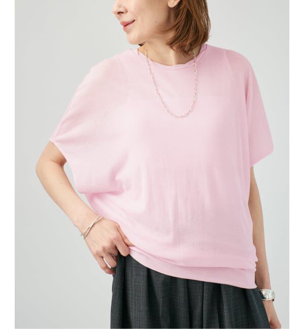VERMEIL par iena「シアーフライスレーヤードトップス」|Tシャツ・カットソー|ピンク