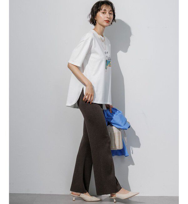 23区「Lauren Rolwing コラボ グラフィックプリント リラクシー Tシャツ」|Tシャツ・カットソー|