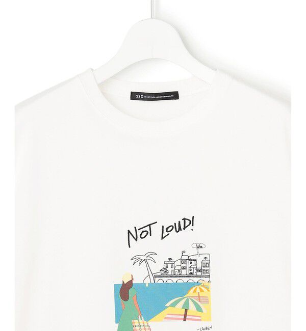 23区「Lauren Rolwing コラボ グラフィックプリント リラクシー Tシャツ」|Tシャツ・カットソー|
