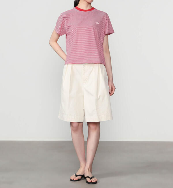 DANTON「DANTON | クルーネック Tシャツ STRIPE WOMEN」|Tシャツ・カットソー|
