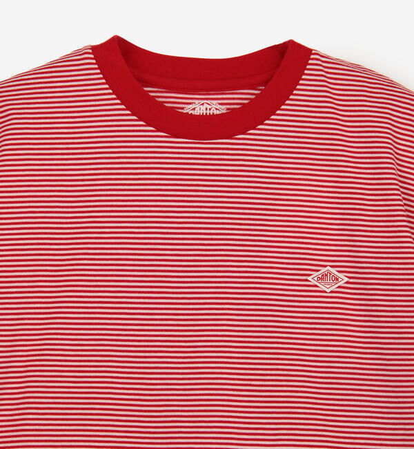 DANTON「DANTON | クルーネック Tシャツ STRIPE WOMEN」|Tシャツ・カットソー|