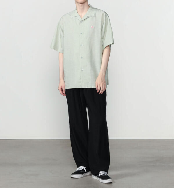 DANTON「DANTON | コットンリネンスラブ 半袖シャツ MEN」|シャツ・ブラウス|