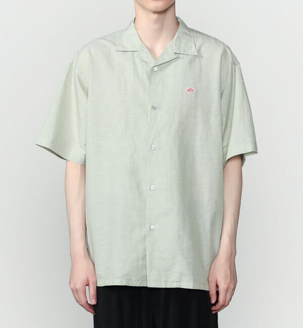 DANTON「DANTON | コットンリネンスラブ 半袖シャツ MEN」|シャツ・ブラウス|