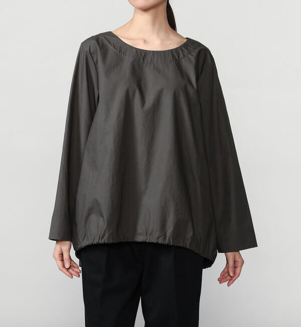 「mizuiro ind | ドローストリング クルーネックプルオーバー WOMEN」|シャツ・ブラウス|