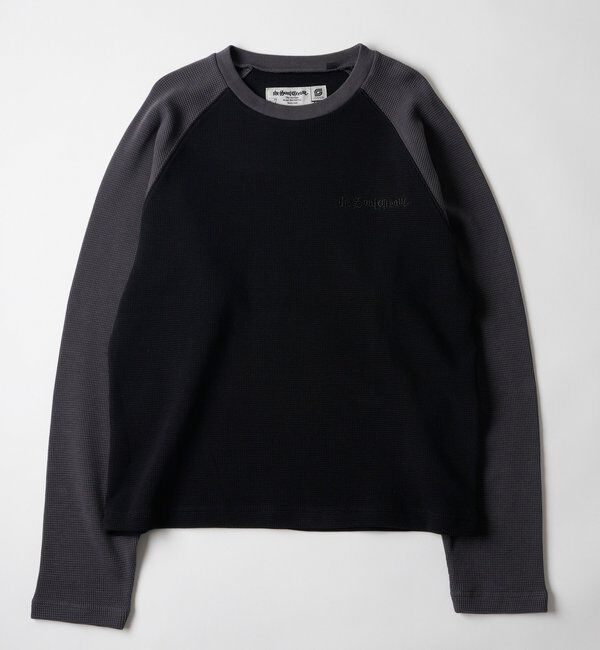  「【Sourcream】ワッフルラグランL/STEE」|Tシャツ・カットソー|ブラック