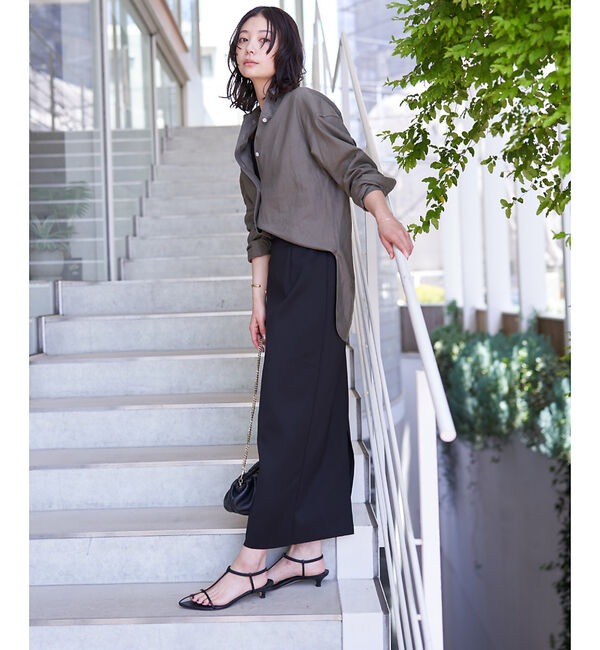 Rouge vif「綿麻レギュラー ナチュラルシャツ」|シャツ・ブラウス|